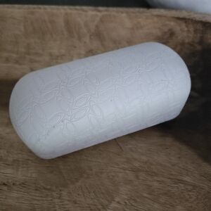 Oakley White Embossed Cylinder Hard Eyeglass Case